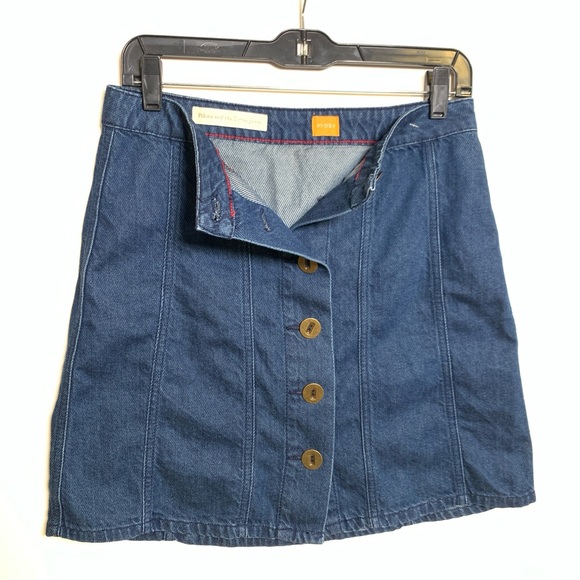 Pilgro and the Letterpress Mini Denim Skirt Size 2P - Picture 9 of 14